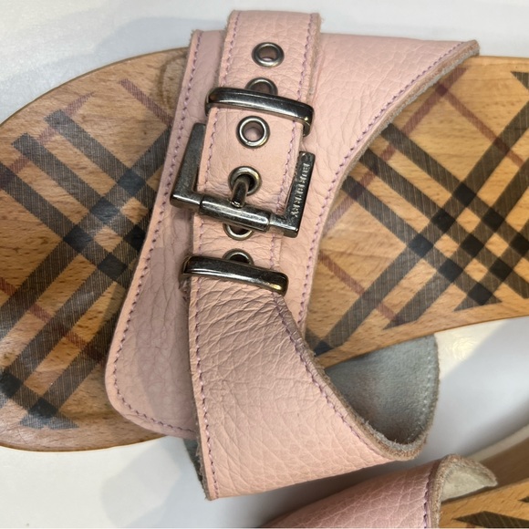 Authentic Burberry Clogs / Mule Sandals - Picture 2 of 13